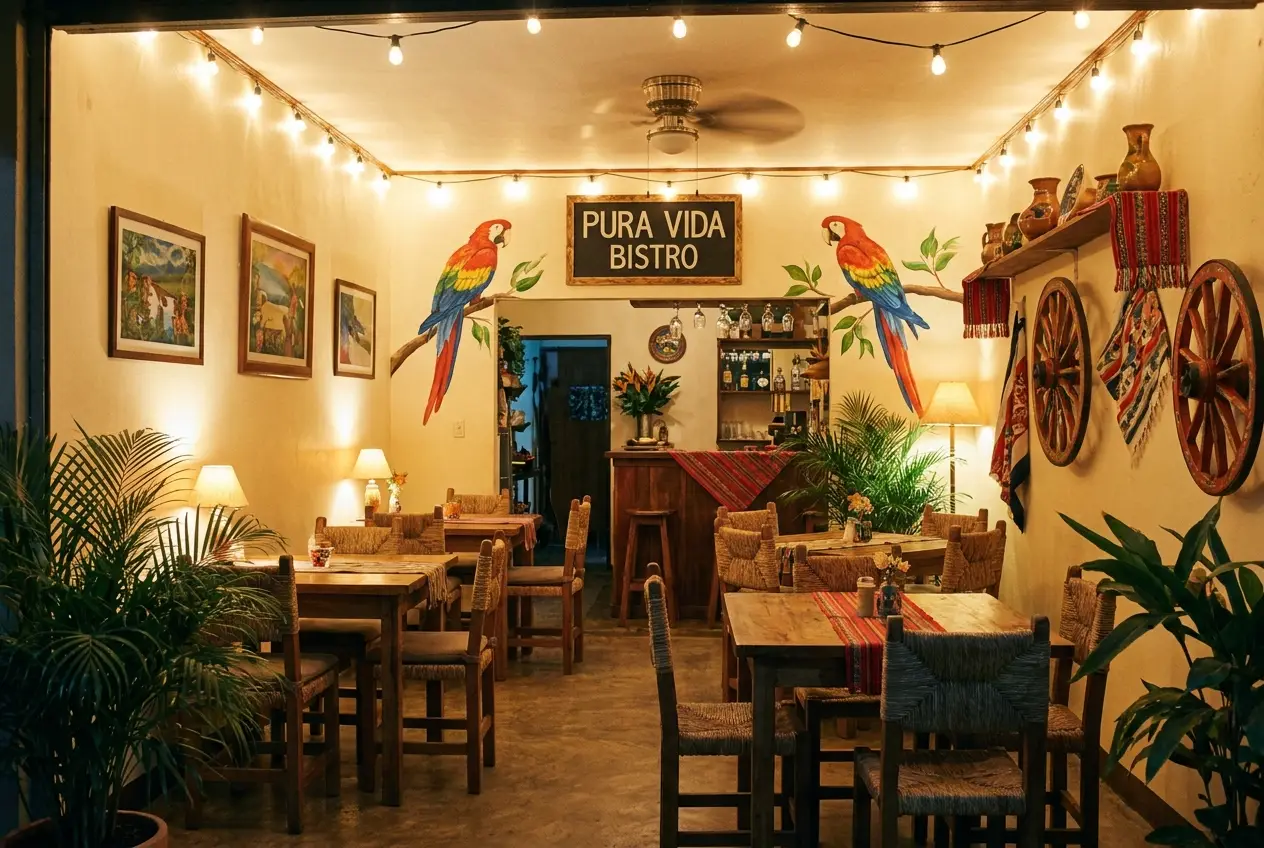 Inside Lapa's cozy, plant-filled dining room