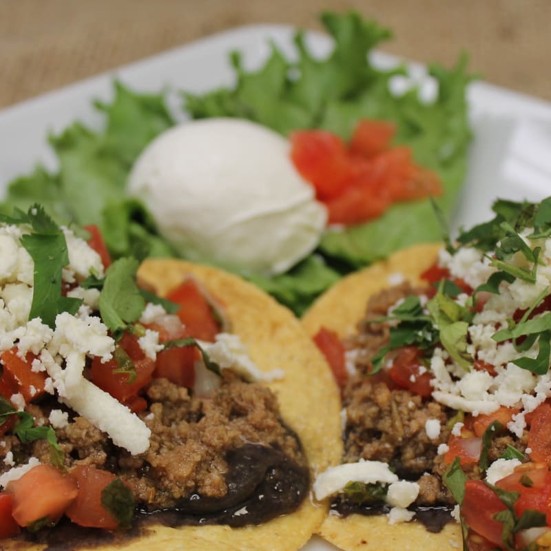 Tostadas at Lapa's Costa Rican Bistro