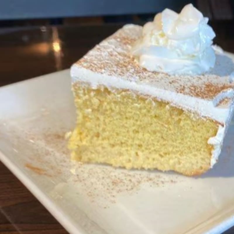 Homemade tres leches cake